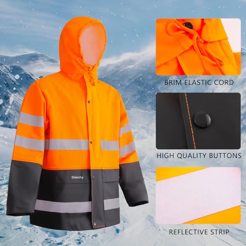 Giemchy Rain Suit For Men & Women Waterproof Heavy Duty Rain Gear Outdoor All-Sport Work Fishing Jacket & Trouser Raincoats