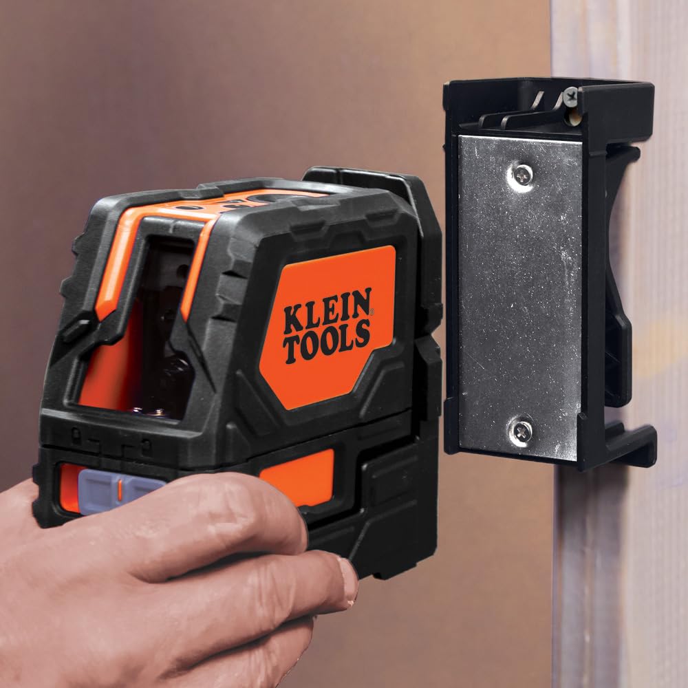 Klein Tools Self-Leveling Cross-Line Laser Level with Plumb Spot, 93LCLS