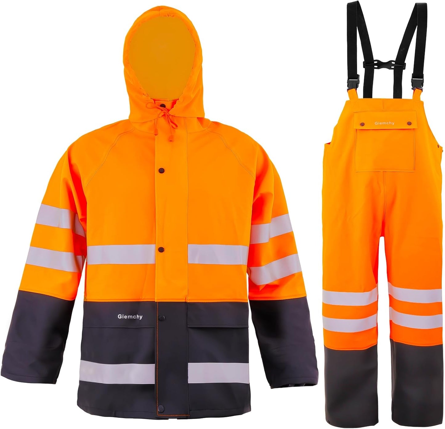Giemchy Rain Suit For Men & Women Waterproof Heavy Duty Rain Gear Outdoor All-Sport Work Fishing Jacket & Trouser Raincoats