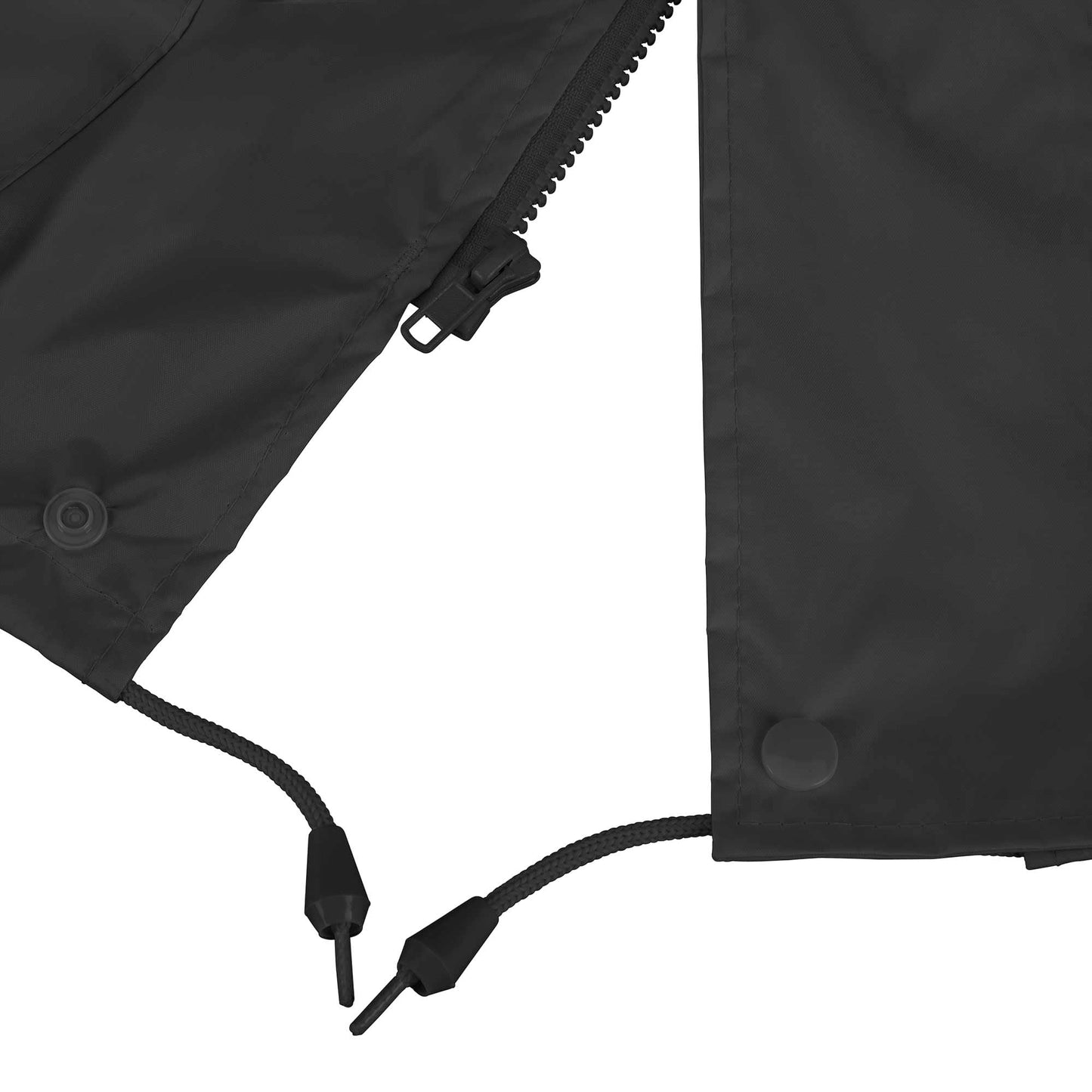 Pioneer Waterproof Lightweight Safety Rain Suit - Hi Vis Reflective Work Rain Gear - Safety Jacket &Bib Pants - Black Medium