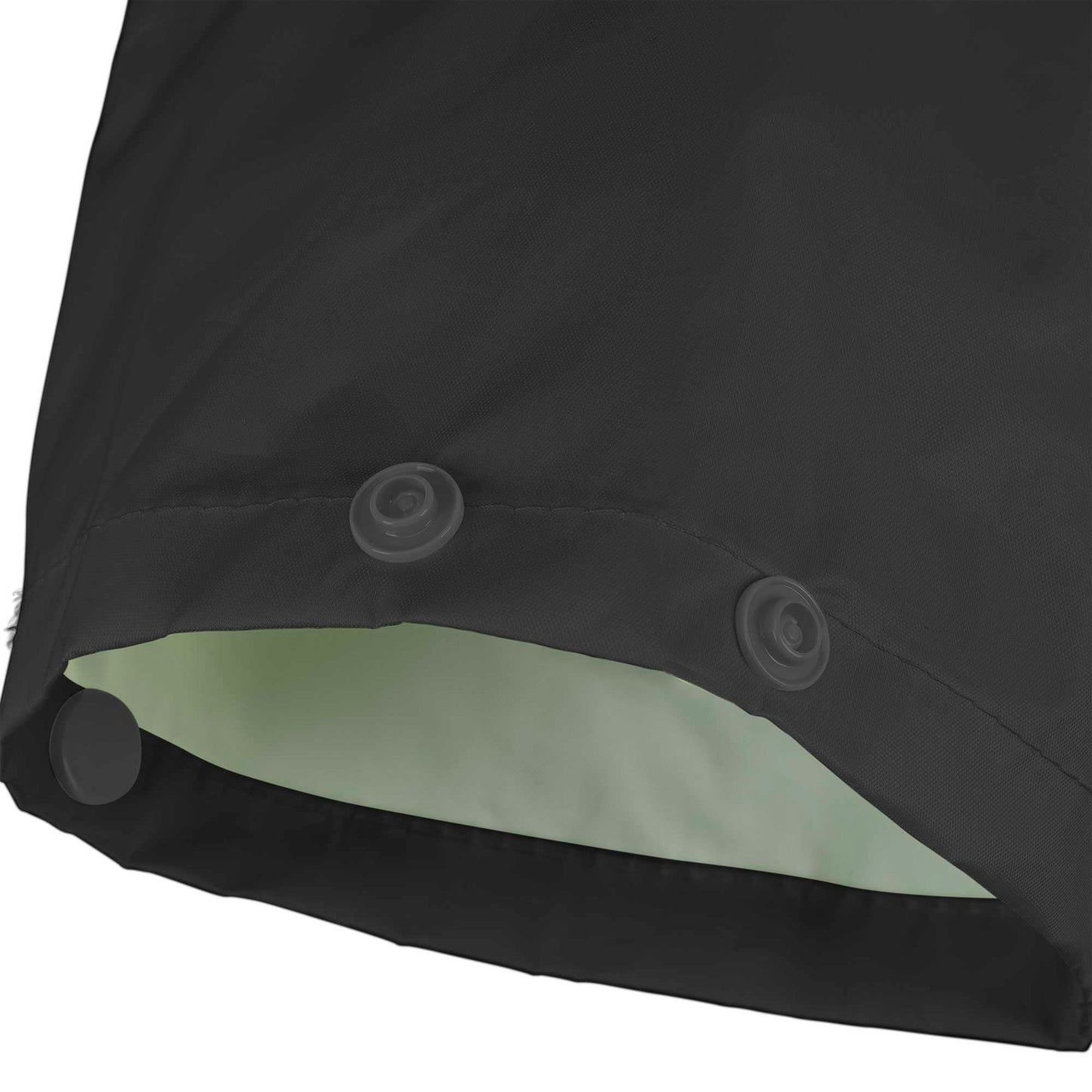 Pioneer Waterproof Lightweight Safety Rain Suit - Hi Vis Reflective Work Rain Gear - Safety Jacket &Bib Pants - Black Medium