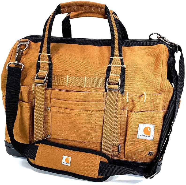 Carhartt Gear B0000354 18-Inch Molded Base Heavyweight Tool Bag - One Size Fits All - Carhartt Brown