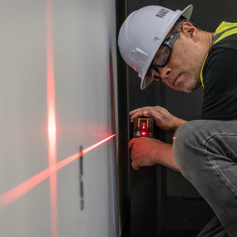 Klein Tools Self-Leveling Cross-Line Laser Level with Plumb Spot, 93LCLS