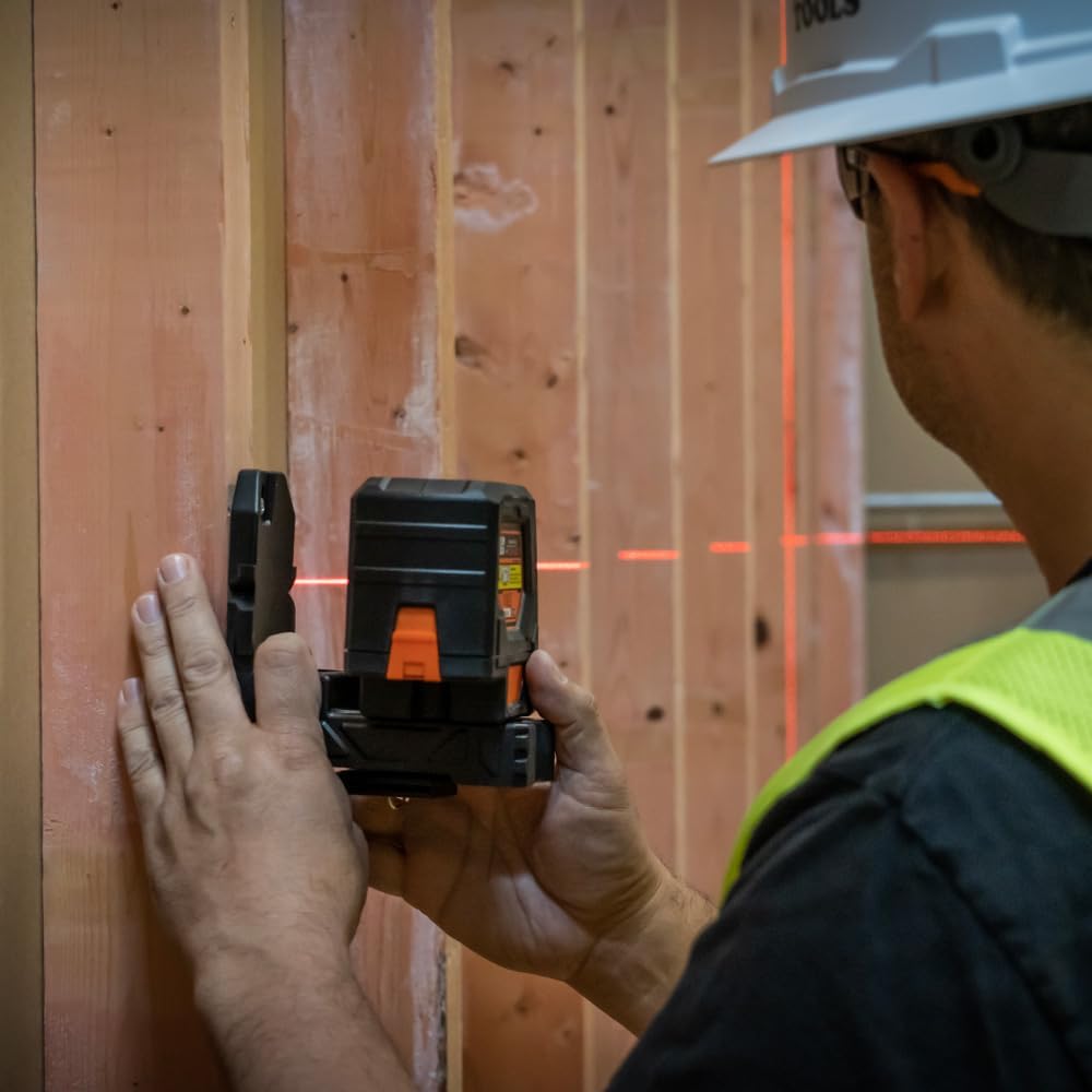 Klein Tools Self-Leveling Cross-Line Laser Level with Plumb Spot, 93LCLS