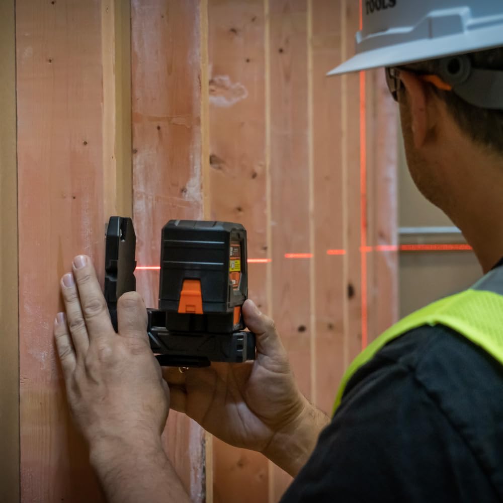 Klein Tools Self-Leveling Cross-Line Laser Level with Plumb Spot, 93LCLS
