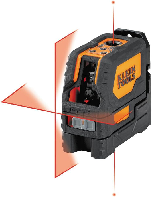 Klein Tools Self-Leveling Cross-Line Laser Level with Plumb Spot, 93LCLS