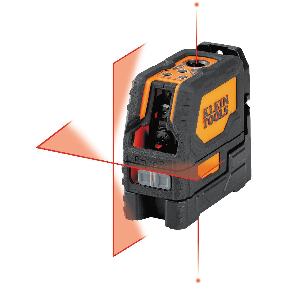 Klein Tools Self-Leveling Cross-Line Laser Level with Plumb Spot, 93LCLS