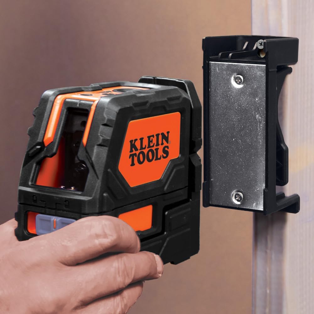 Klein Tools Self-Leveling Cross-Line Laser Level with Plumb Spot, 93LCLS