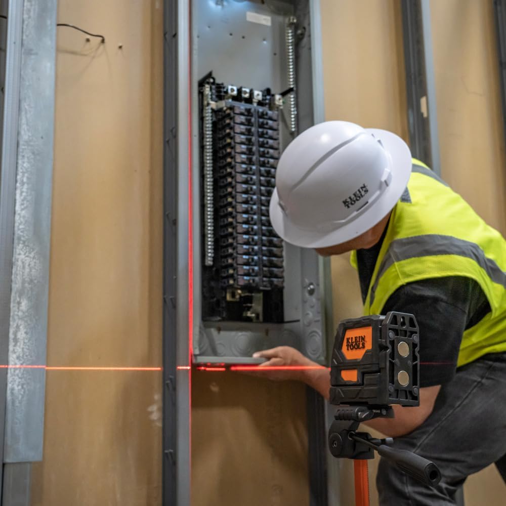 Klein Tools Self-Leveling Cross-Line Laser Level with Plumb Spot, 93LCLS
