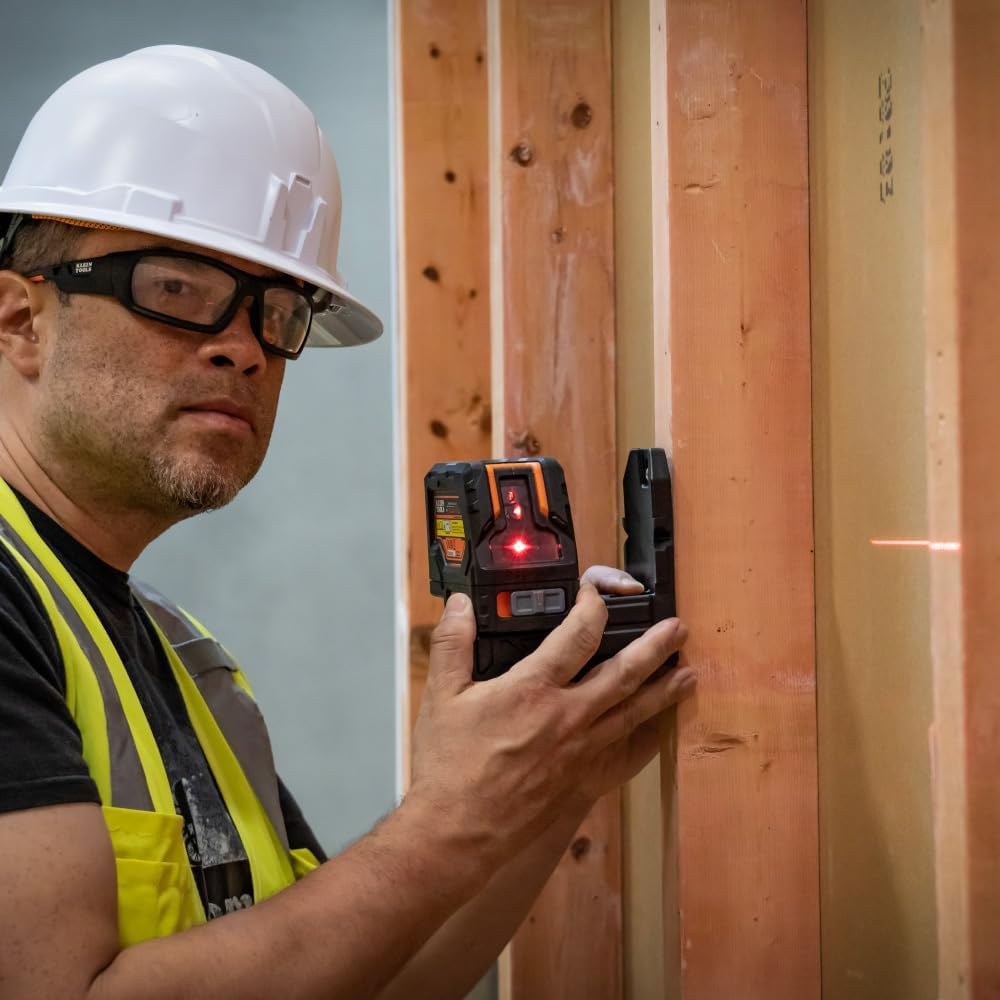 Klein Tools Self-Leveling Cross-Line Laser Level with Plumb Spot, 93LCLS