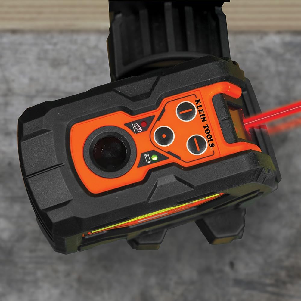 Klein Tools Self-Leveling Cross-Line Laser Level with Plumb Spot, 93LCLS