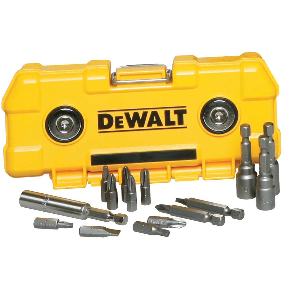 DeWalt Magnetic Toughcase Screwdriver Bit 15-Pieces Set, Yellow