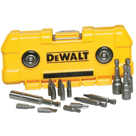 DeWalt Magnetic Toughcase Screwdriver Bit 15-Pieces Set, Yellow